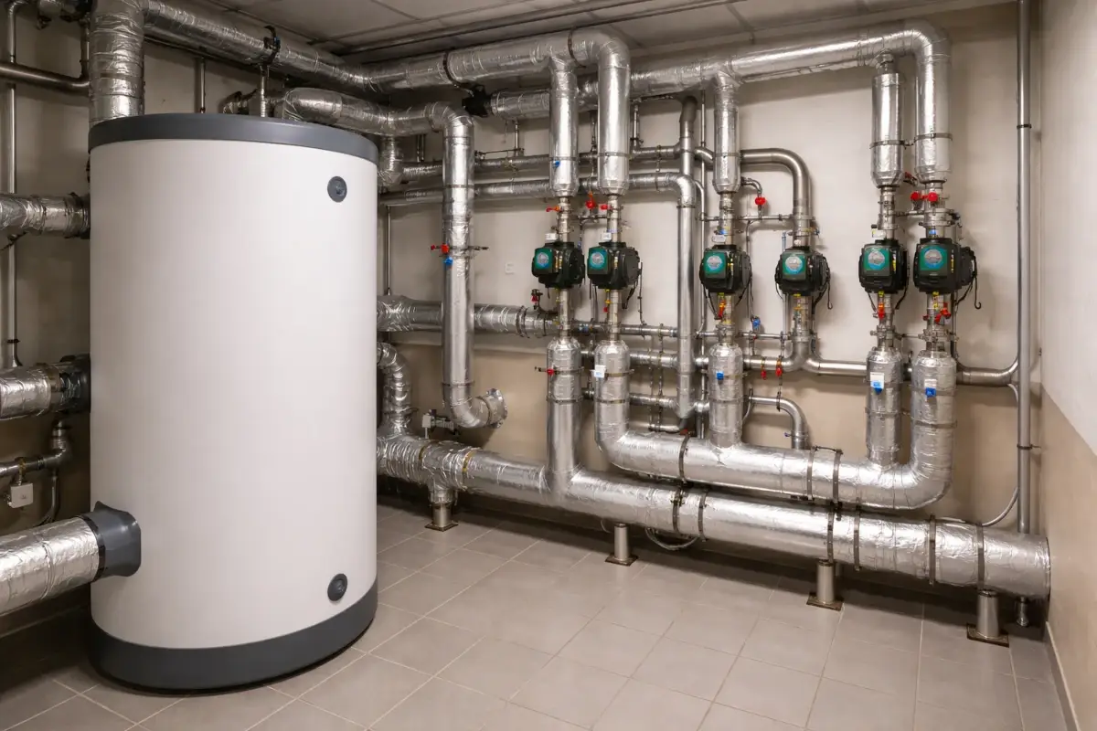 Eau chaude collective en immeuble : comment stabiliser la temp&eacute;rature et r&eacute;duire les r&eacute;clamations locataires